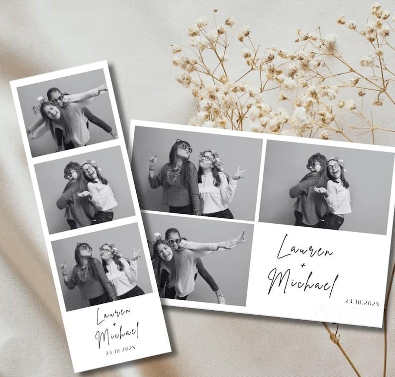 Guests enjoying FlashBar Photo Booth - pose 1